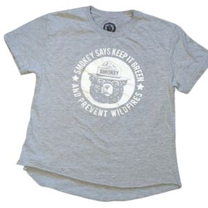 Unisex Smokey Bear Keep Green Gray Prevent Wild Fires Crop Top Size Med 420